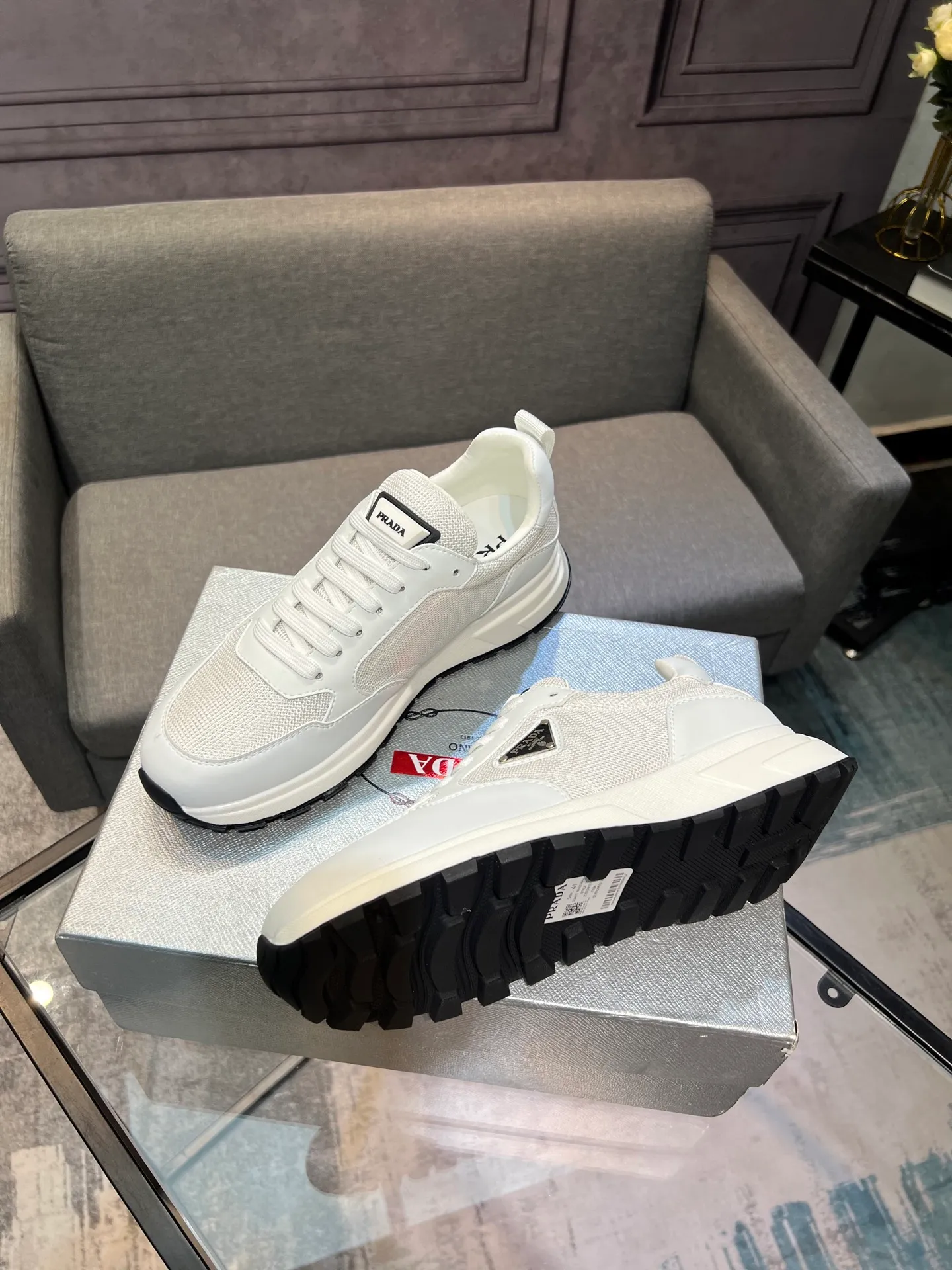 💰¥540 [PRADA] Men’s shoes are popular in the counter, official website synchronization, 1 high-quality shipment ✔️Original cowhide + cowhide lining, 1🆚1 replica, original sole, 38-45 (45 customized, non-refundable)